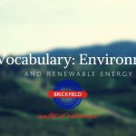 Vocabulary about environment and renewable energies