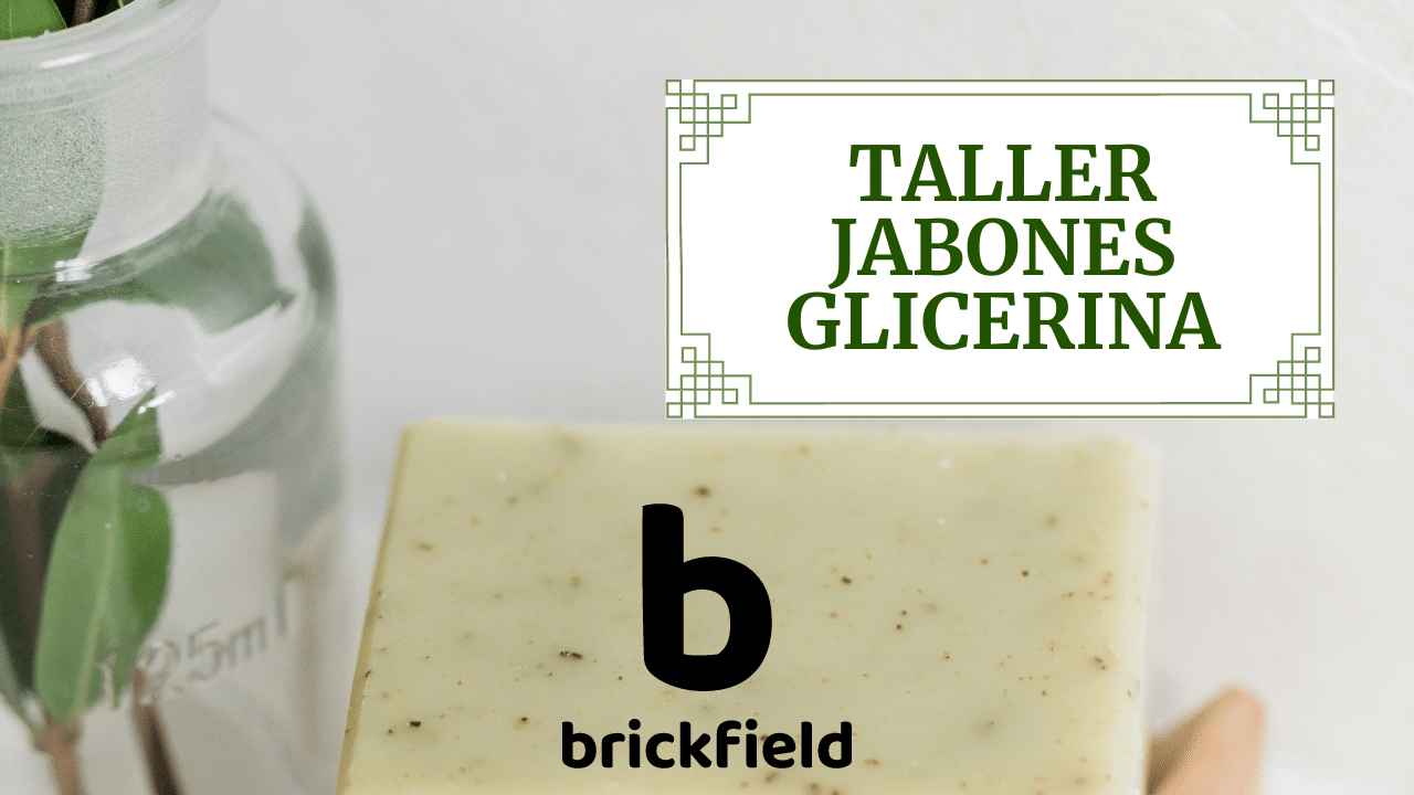 Taller Javones Glicerina con una imagen de un jabón en Brickfield academia de inglés en Burriana Castelló