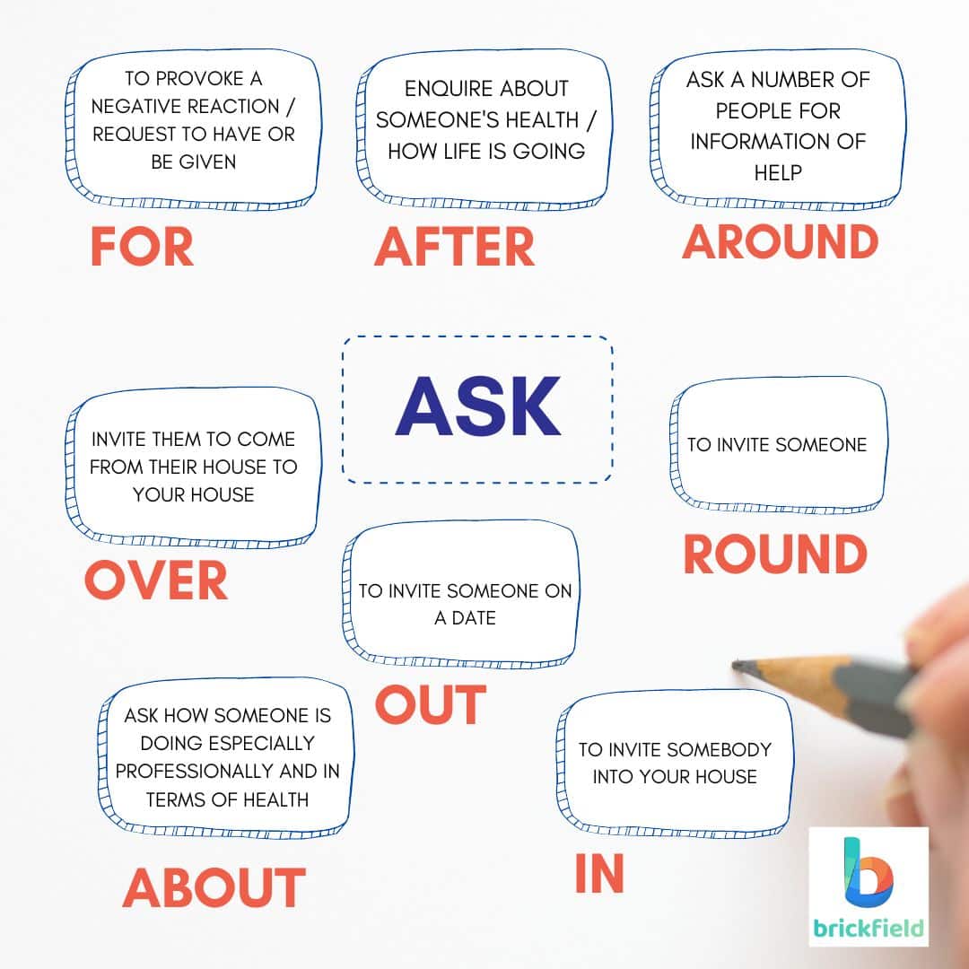 phrasal verbs con el verbo to ask